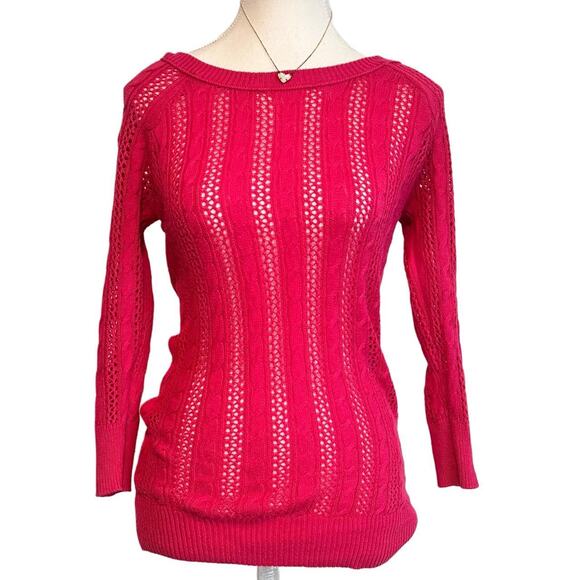 So Clothing Size Small Vintage Knitted Sweater Lightweight Perfect Layering Top - Picture 1 of 4